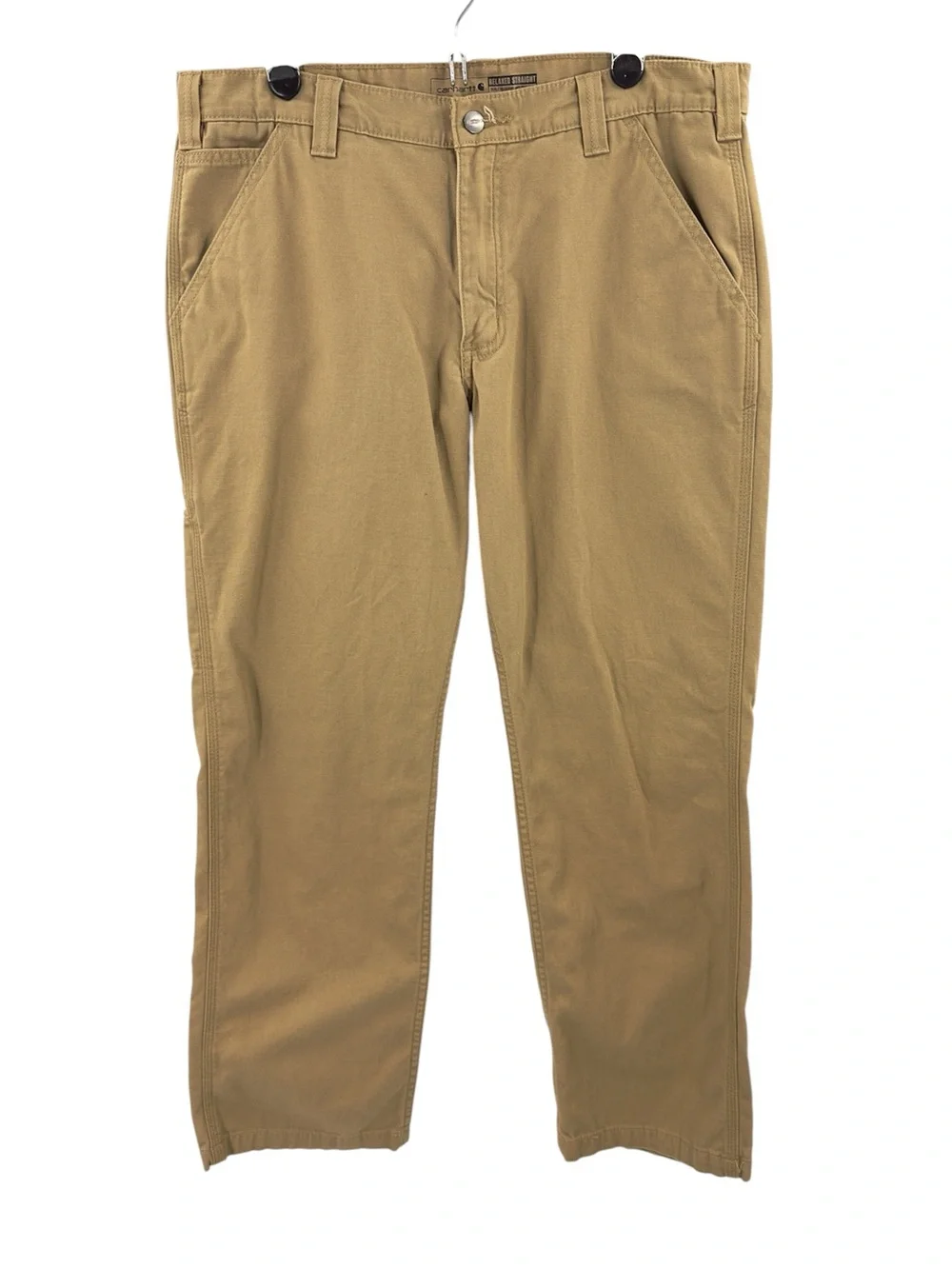 Carhartt Relaxed Straight Rigby Pants In Hickory Mens 34X30 Tan Work Rugged Flex